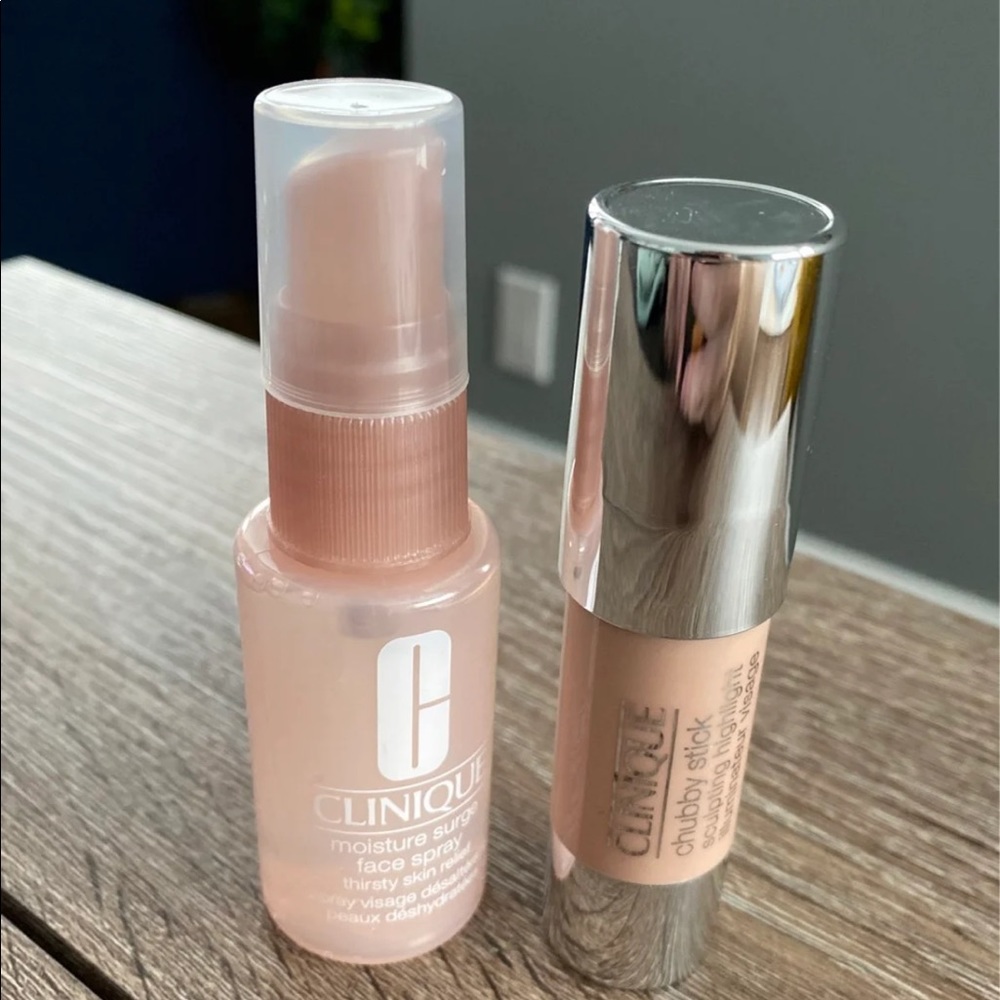 Clinique moisture surge spray & chubby stick